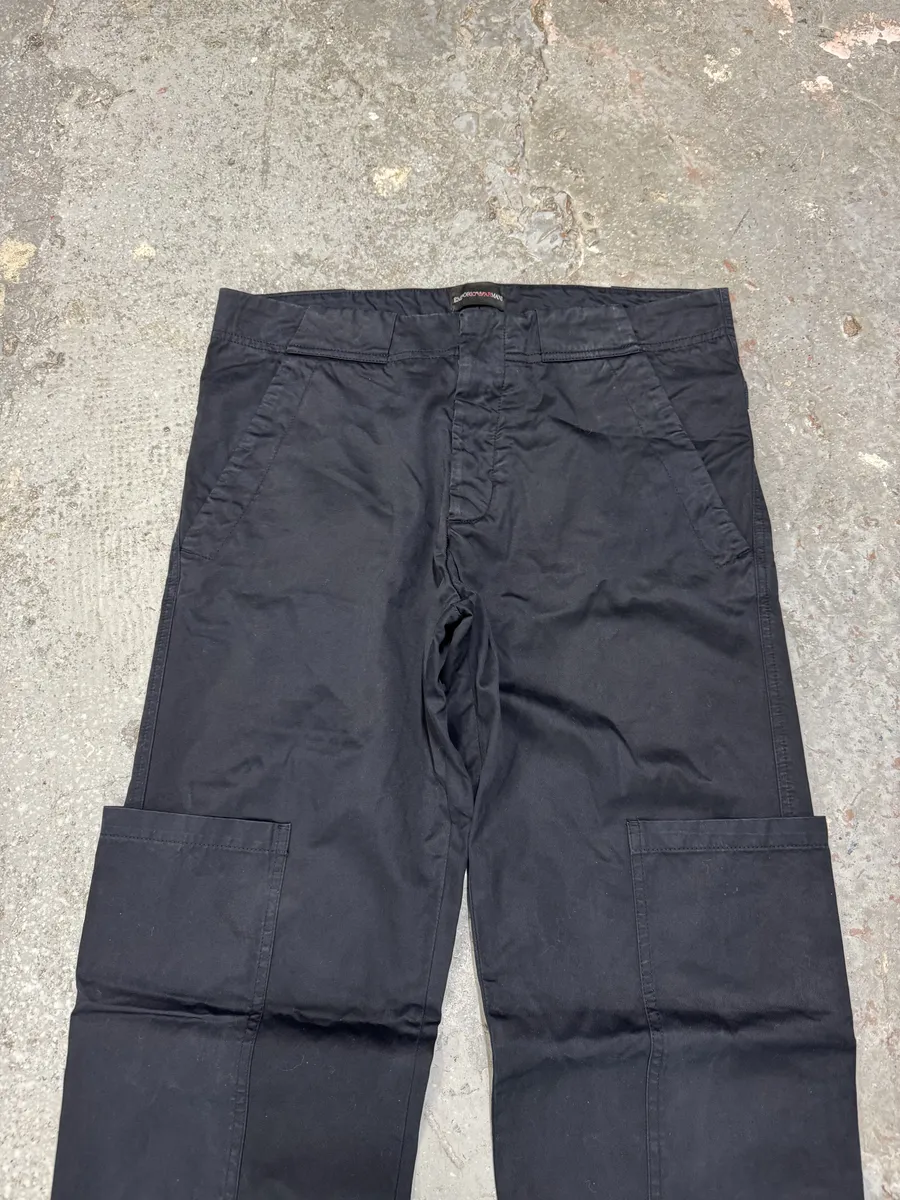 Emporio Armani Navy Cargo Tactical Utility Pants - Image 7