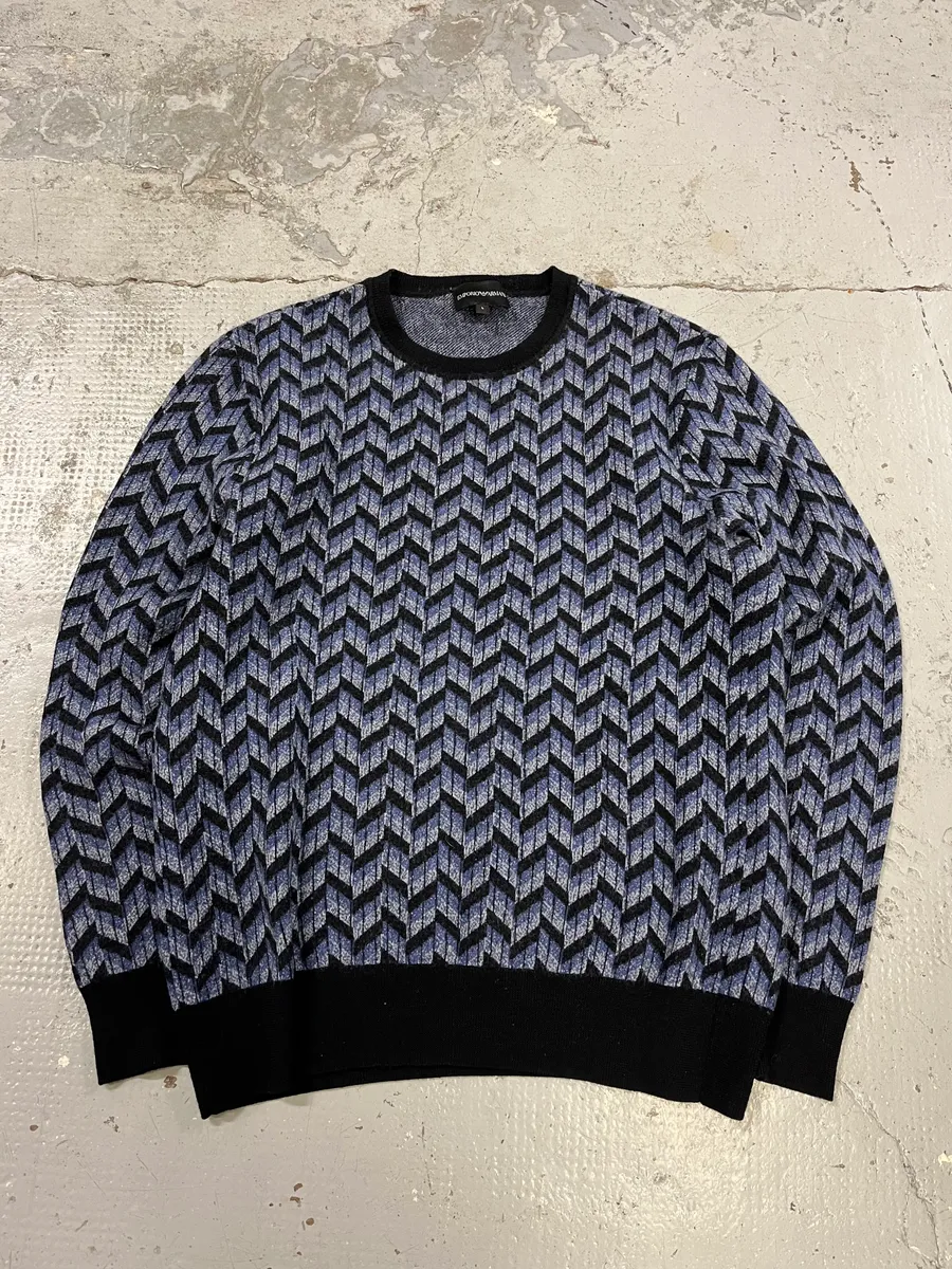 Emporio Armani Navy Cozy Sweater