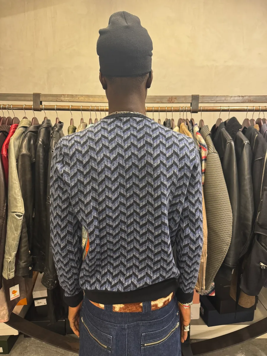 Emporio Armani Navy Cozy Sweater - Image 4