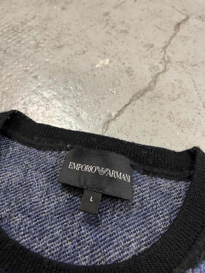 Emporio Armani Navy Cozy Sweater - Image 8