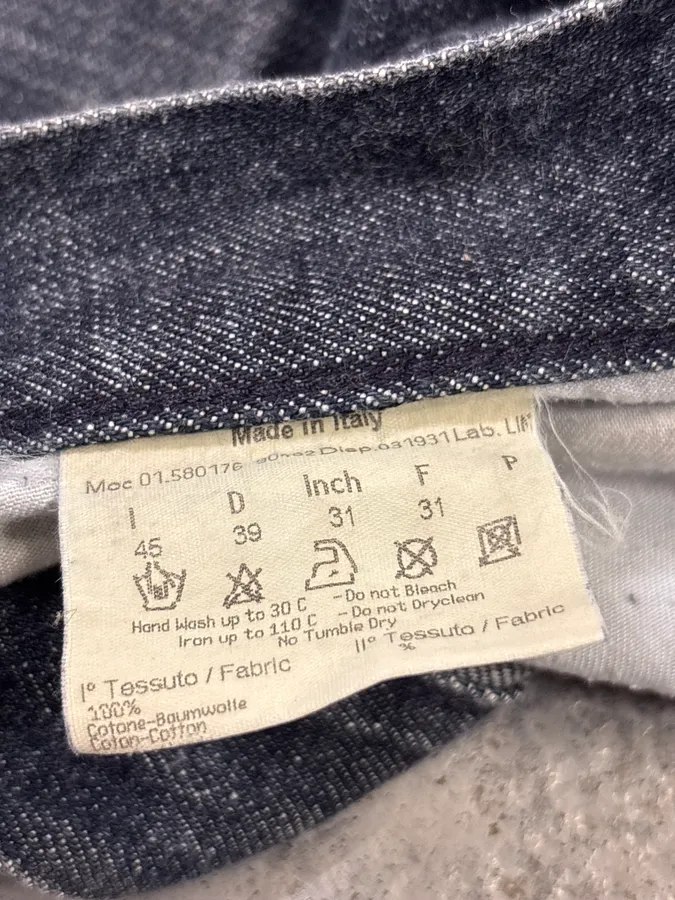 Fendi Navy Denim Distressed Floral Jeans - Image 10