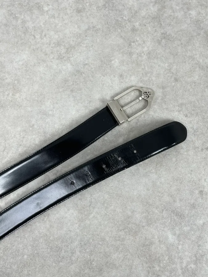 Ferragamo Black Classy Leather Belt - Image 2