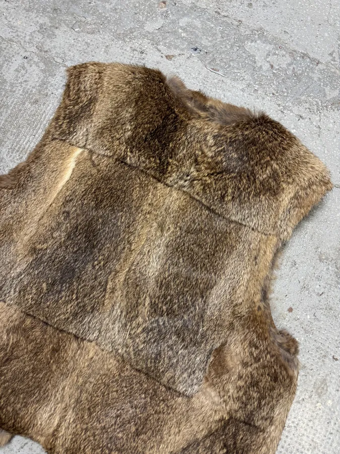 FW1993 Miu Miu Rabbit Fur Camel Vest - Image 9