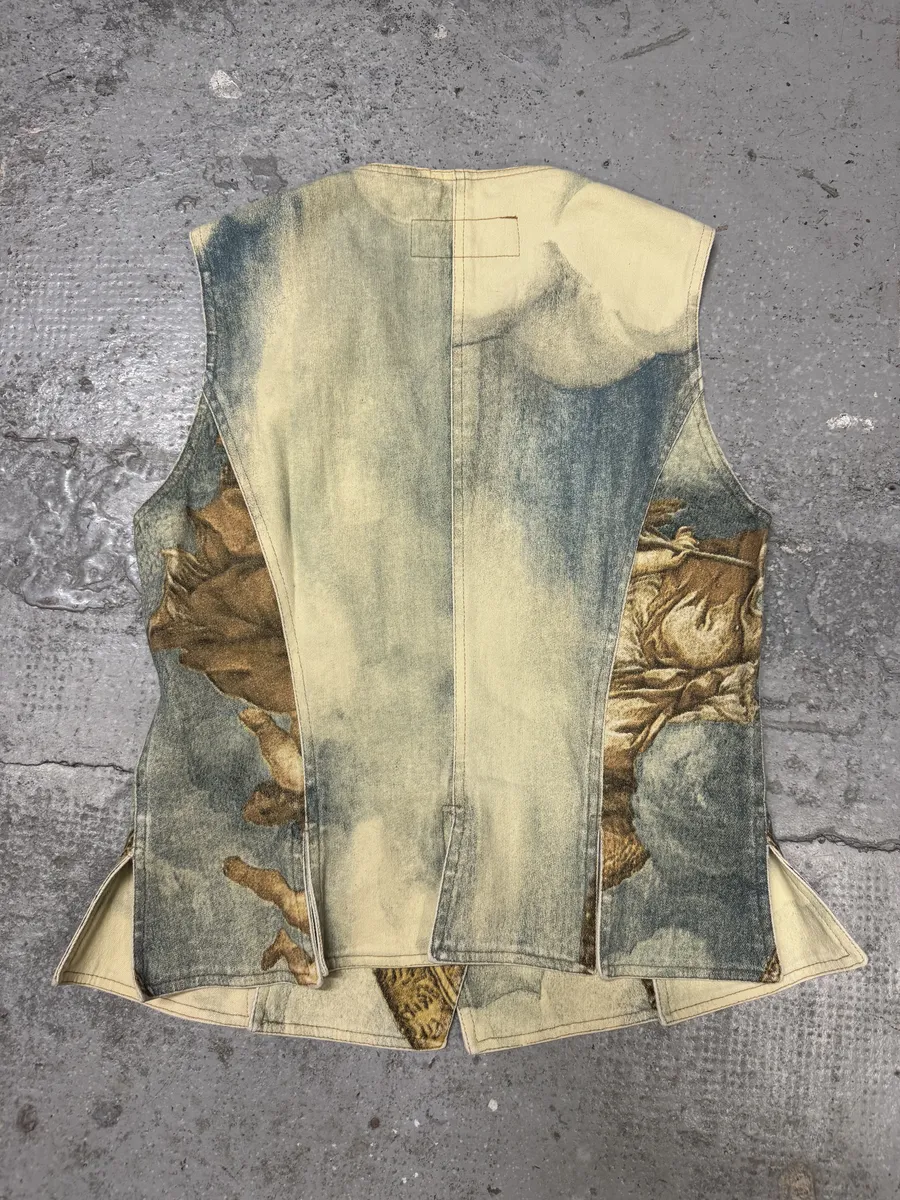 FW1994 Roberto Cavalli Renaissance Royal Print Buttoned Set (XS/S) - Image 7