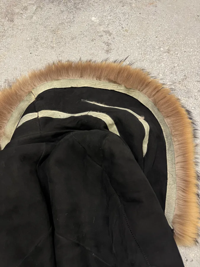 FW1998 Roberto Cavalli Shearling Fur Black Jacket - Image 8