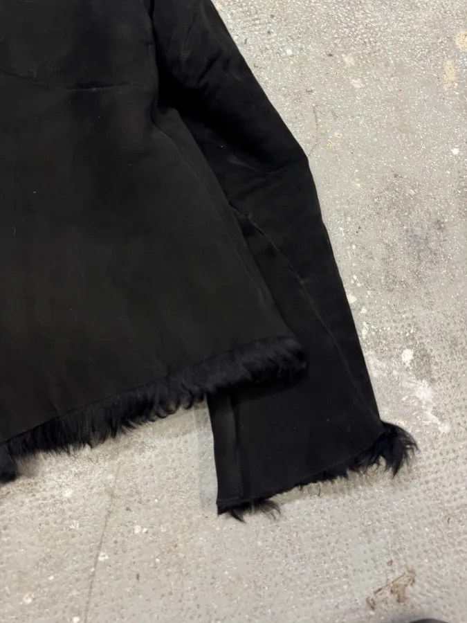FW1998 Roberto Cavalli Shearling Fur Black Jacket - Image 9