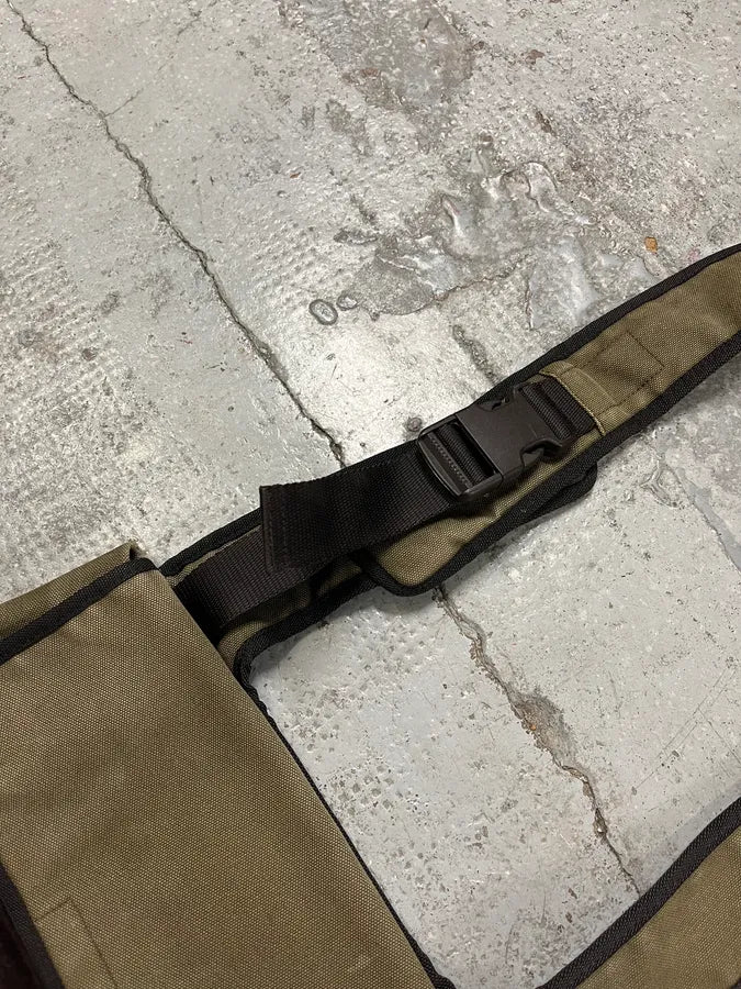 FW1999 Miu Miu Canvas & Suede Brown Leather Shoulder Bag - Image 4