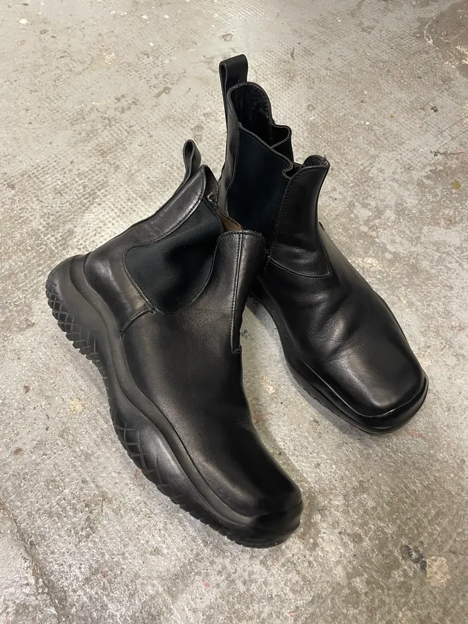 FW1999 Prada Black Leather Boots - Image 5