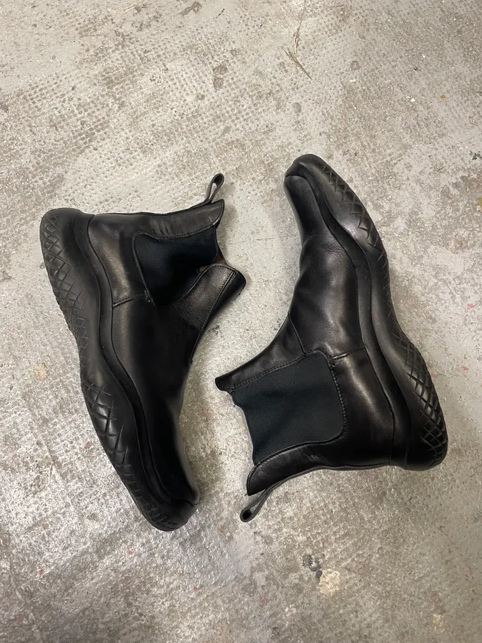 FW1999 Prada Black Leather Boots - Image 6