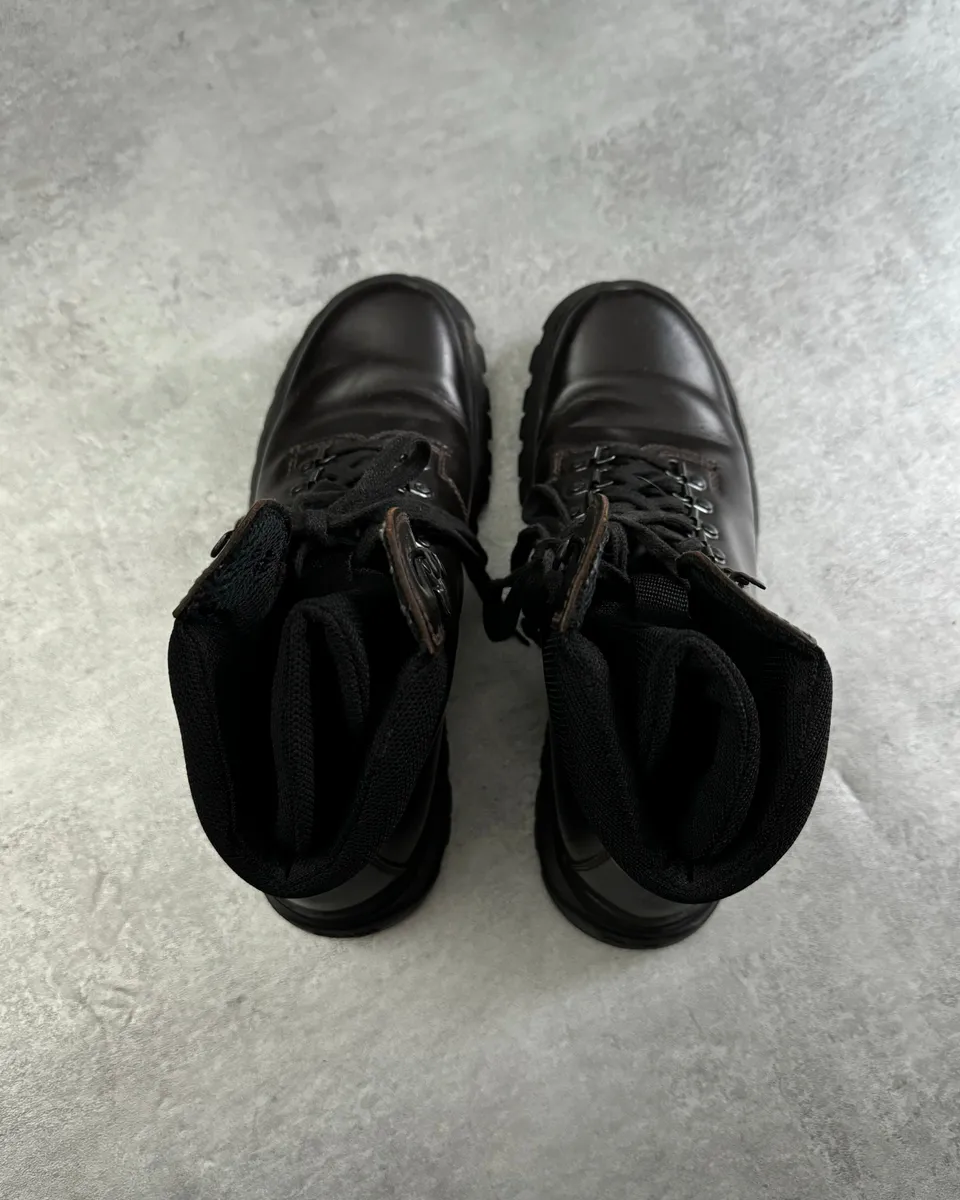 FW1999 Prada Brown Leather Hiking Boots - Image 10