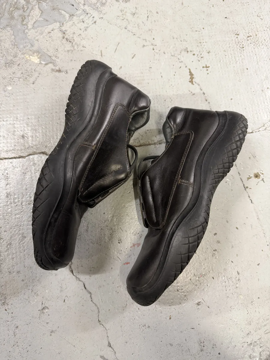 FW1999 Prada Dark Brown Leather Vibram Boots - Image 5