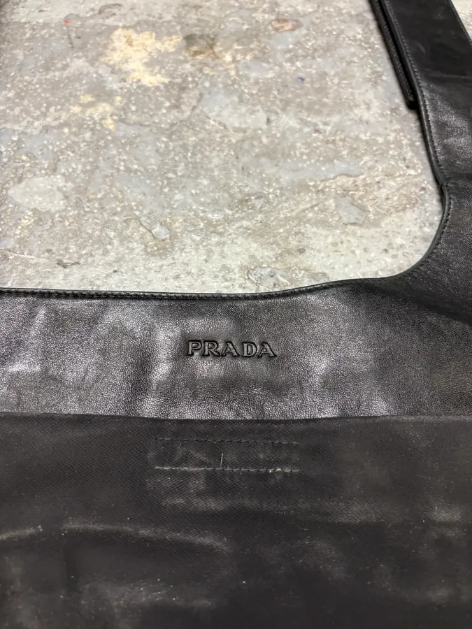 FW1999 Prada Navy & Black Crossbody Bag - Image 8
