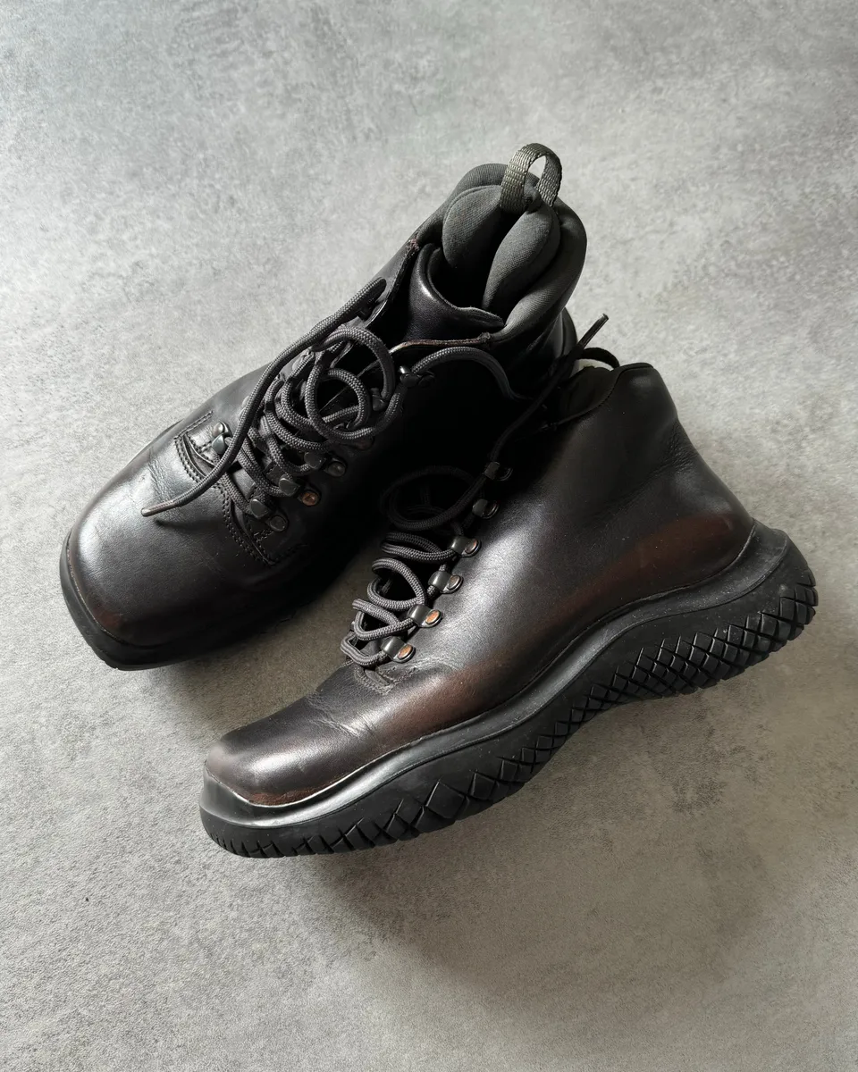 FW1999 Prada Vibram Prenium Leather Boots - Image 3
