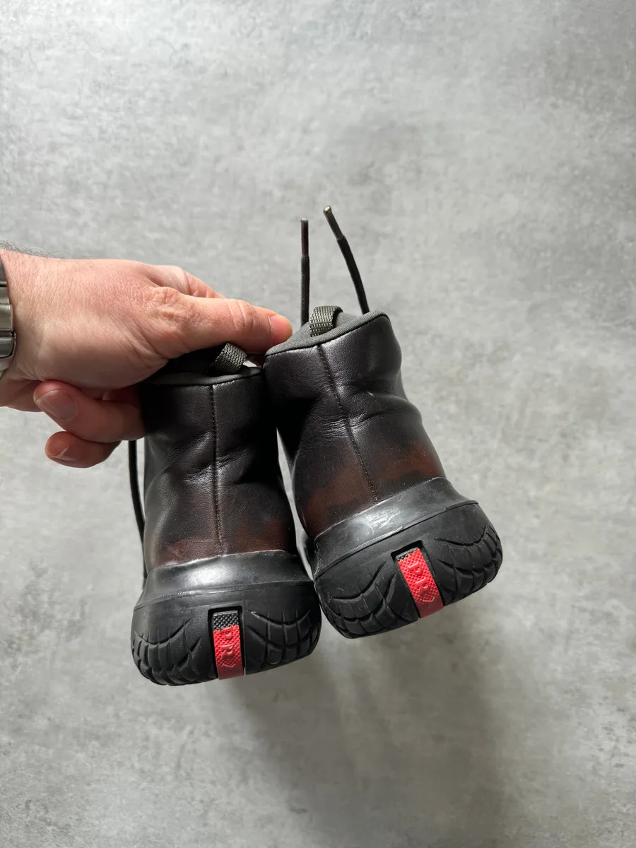 FW1999 Prada Vibram Prenium Leather Boots - Image 8