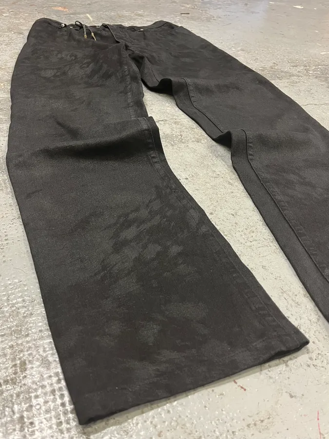 FW1999 Roberto Cavalli Black Fur Effect Pants - Image 7