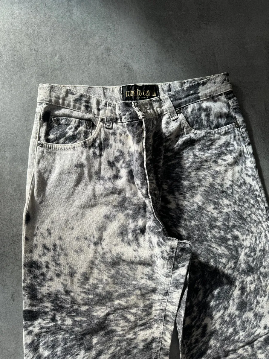 FW1999 Roberto Cavalli Furry Cawprint Movement Pants - Image 6