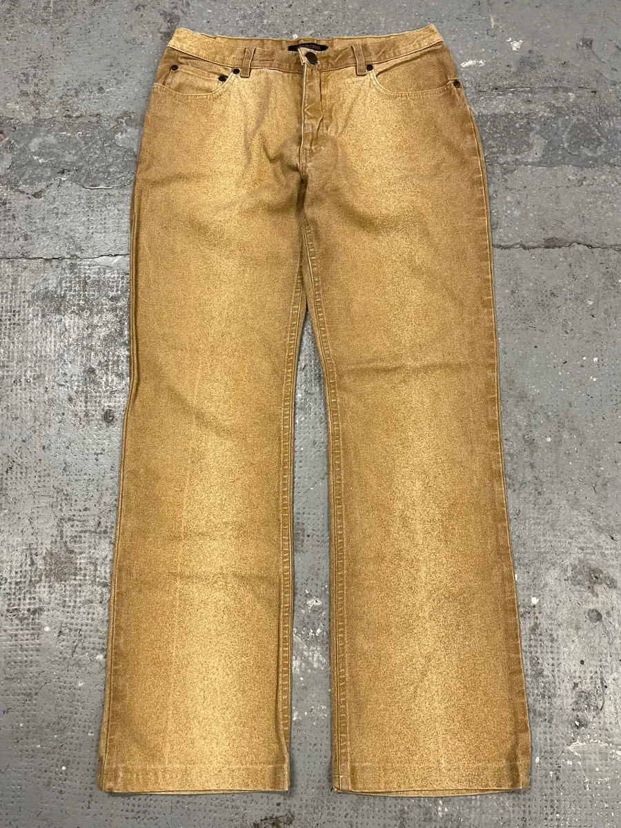 FW1999 Roberto Cavalli Gold Faded Pants - Image 5