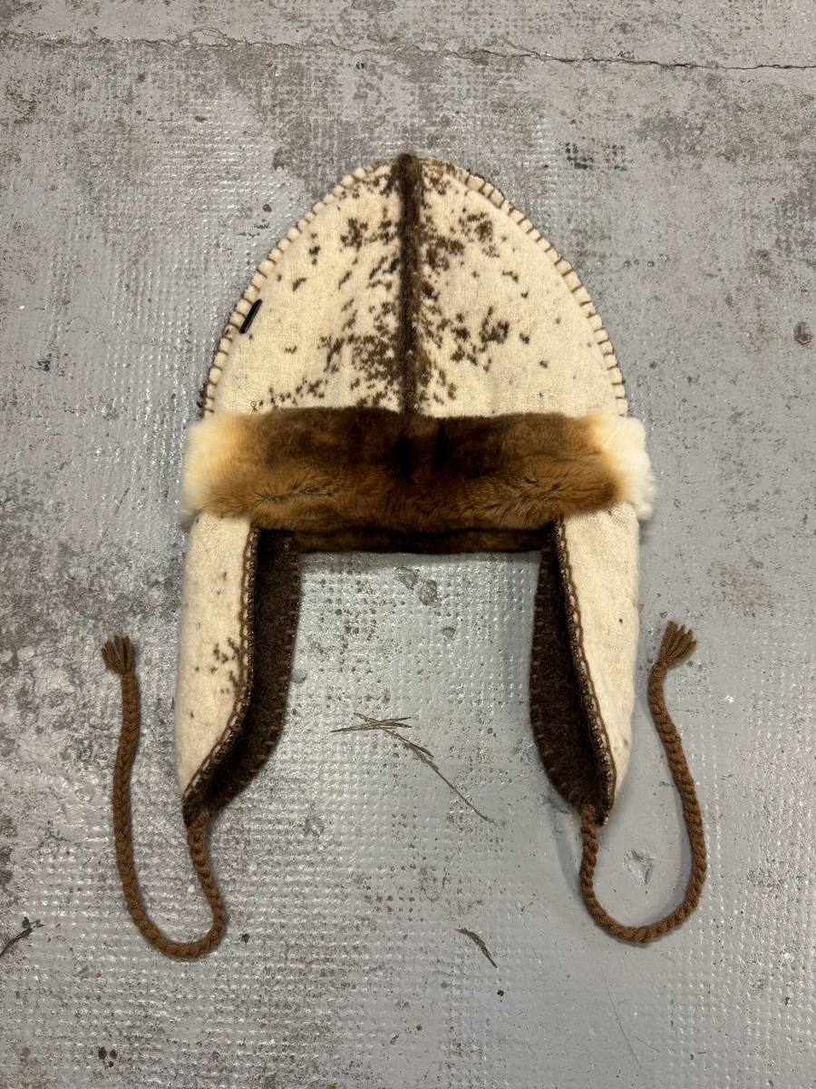 FW1999 Roberto Cavalli Wool Fur Chapka Hat