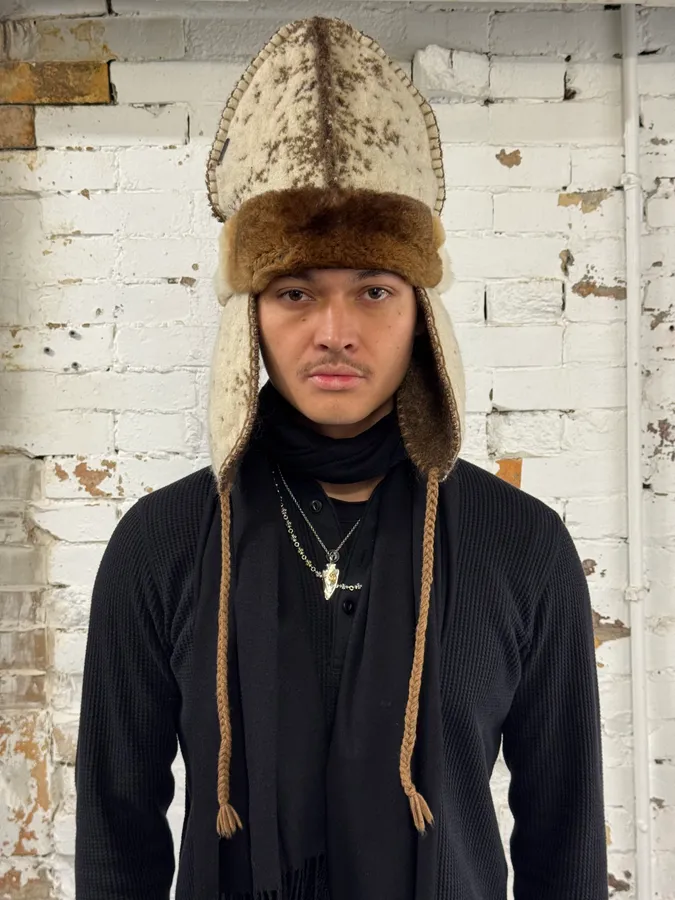 FW1999 Roberto Cavalli Wool Fur Chapka Hat - Image 2