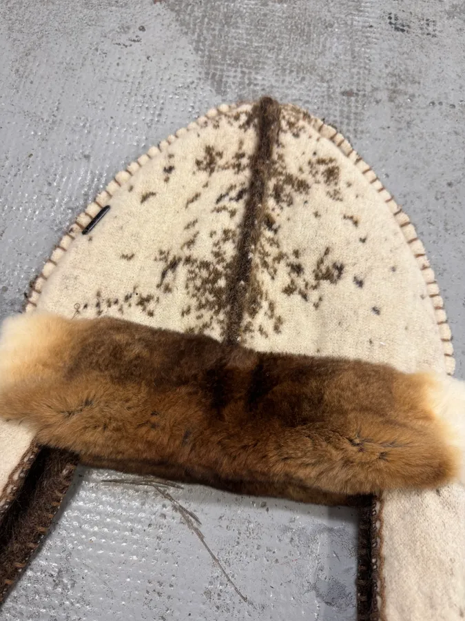 FW1999 Roberto Cavalli Wool Fur Chapka Hat - Image 5