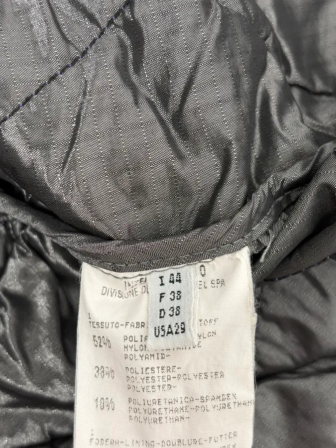 FW2000 Marithé + François Girbaud Light Blue Quilted Geometric Nylon Jacket - Image 12