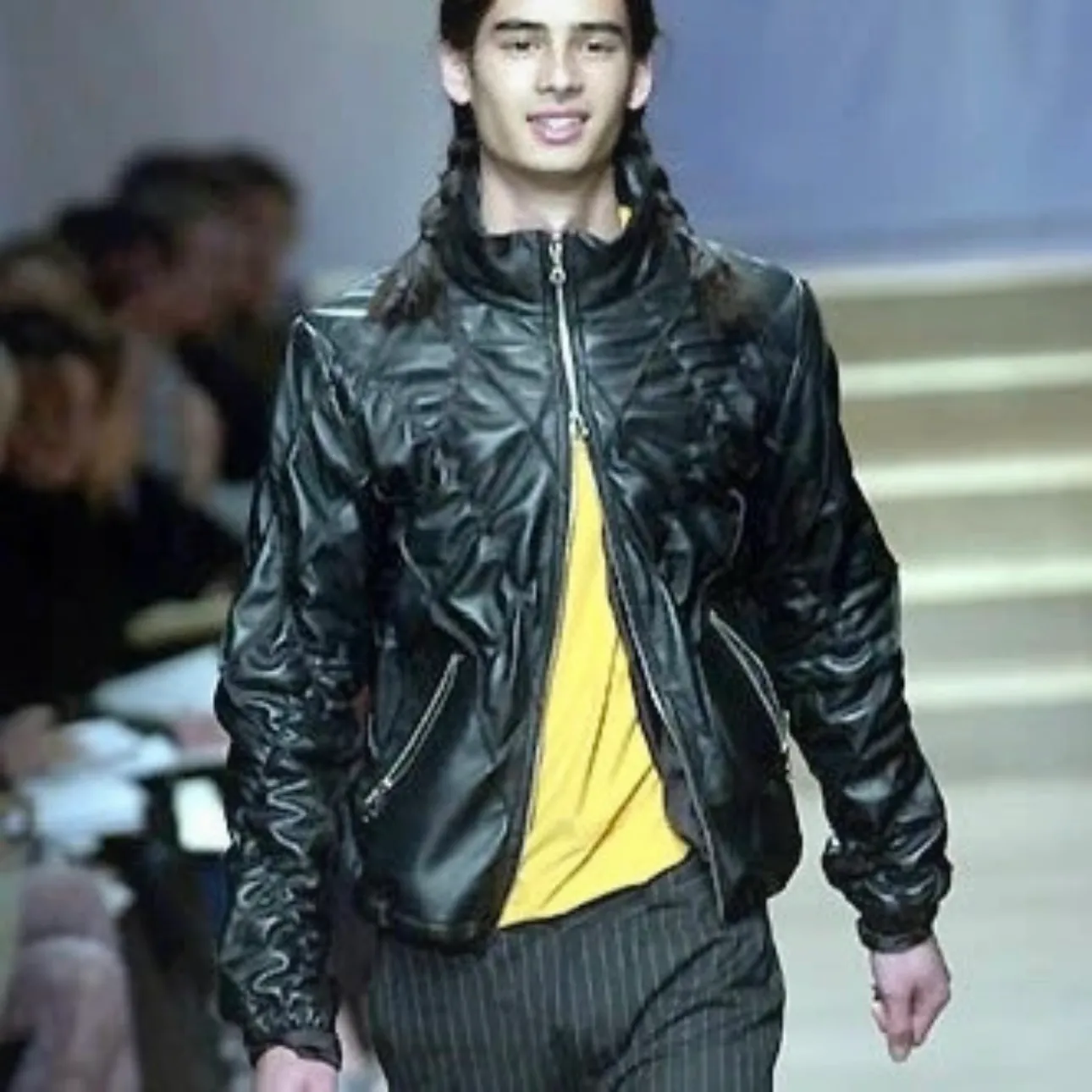 FW2000 Marithé + François Girbaud Structure Navy Jacket - Image 3