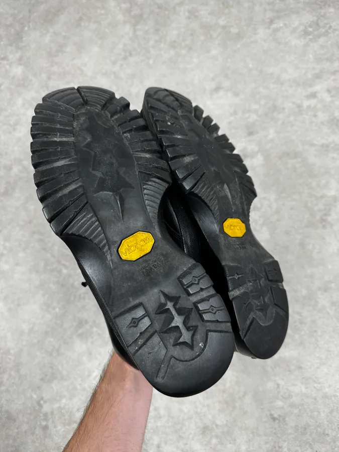 FW2000 Prada Black Vibram Leather Boots - Image 6