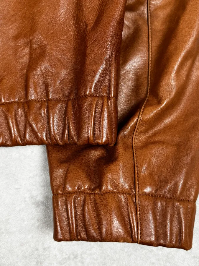 FW2000 Prada Brown Minimalist Leather Jacket - Image 9