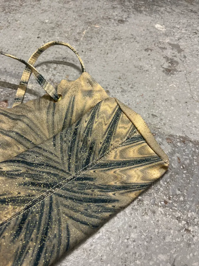 FW2000 Roberto Cavalli Beige & Navy Bag - Image 6
