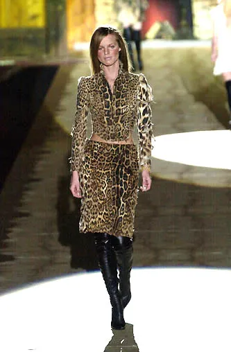 FW2001 Roberto Cavalli Destroyed Leopard Cropped Jacket - Image 2