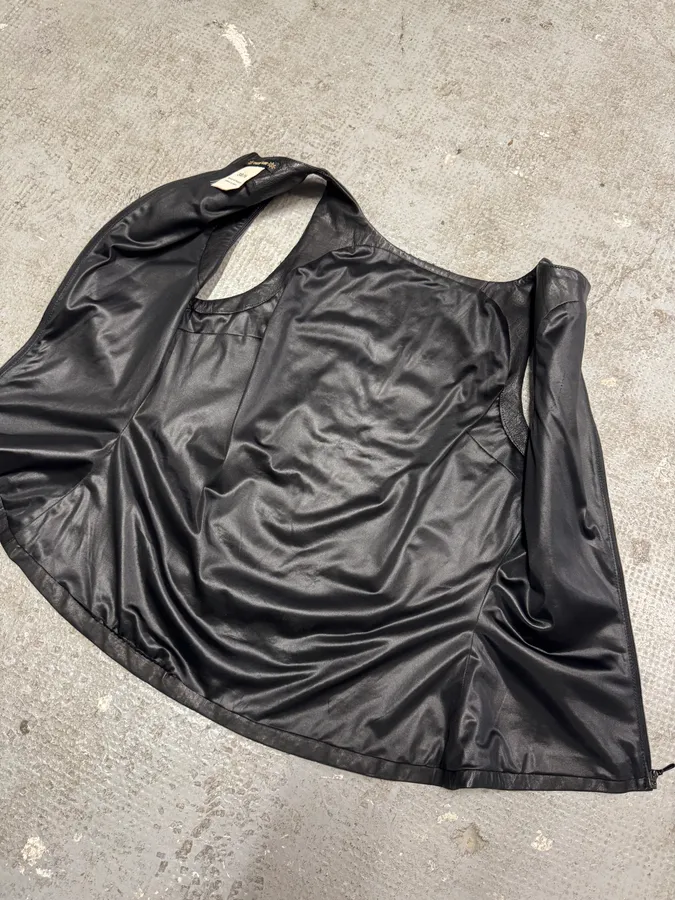 FW2002 Plein Sud Embellished Rock Leather Tank Top - Image 6