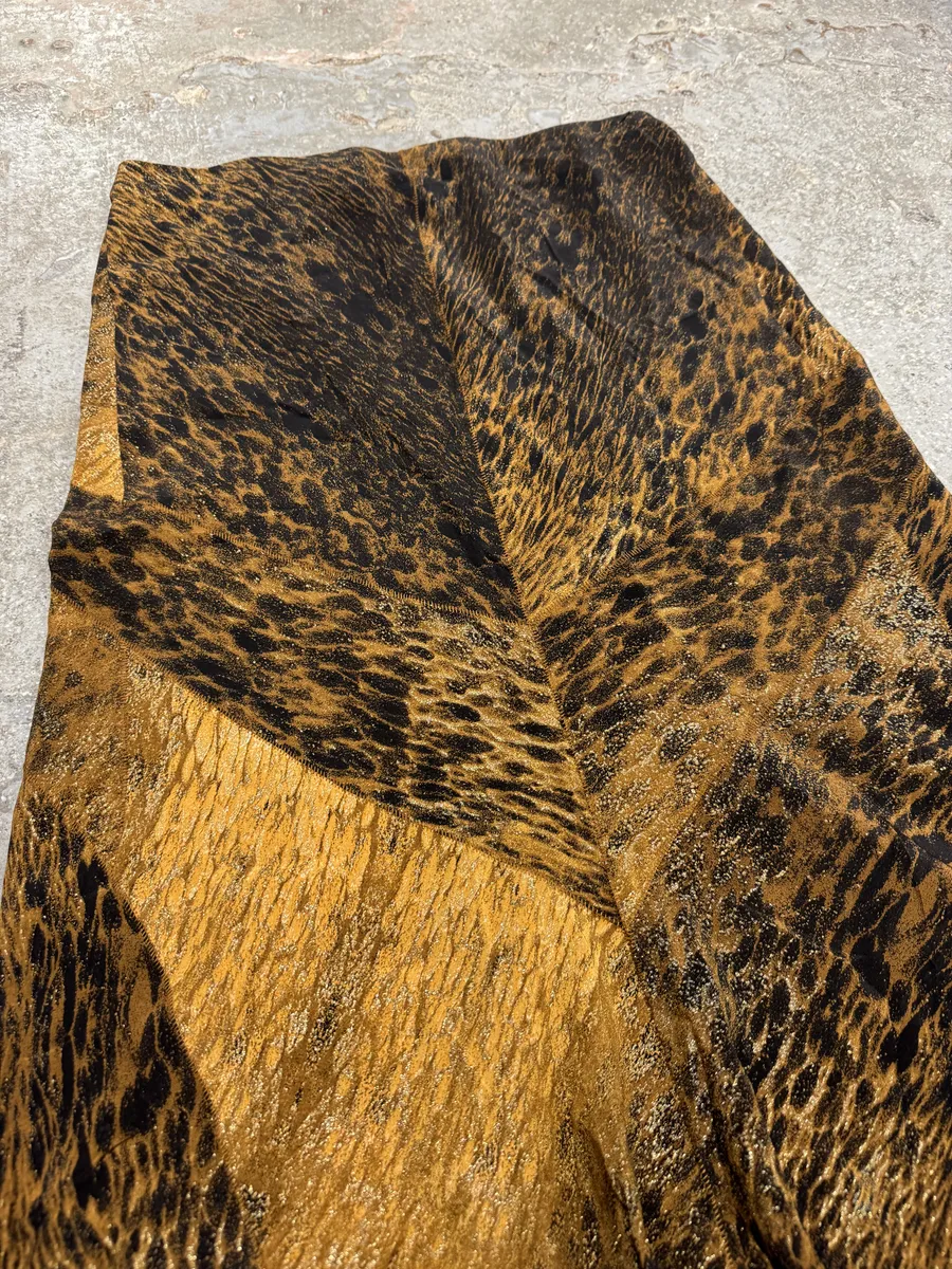 FW2003 Roberto Cavalli Silk Long Volcano Eruption Skirt - Image 2
