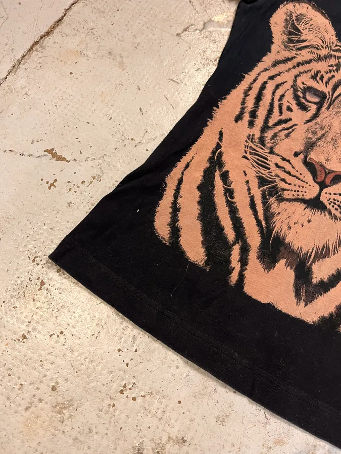FW2004 Dolce & Gabbana White Tiger Black T-Shirt - Image 5