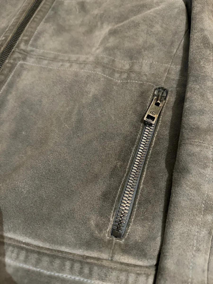 FW2004 Gucci Tern Eroded Biker Padded Leather Jacket by Tom Ford - Image 11