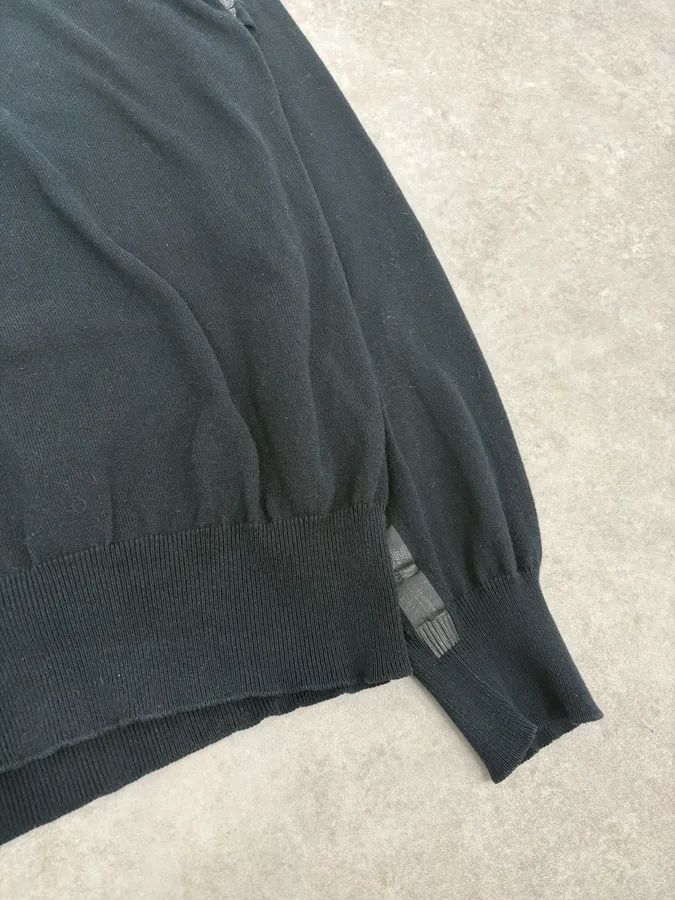 FW2005 Dolce & Gabbana Black Minimalist Sweater - Image 7