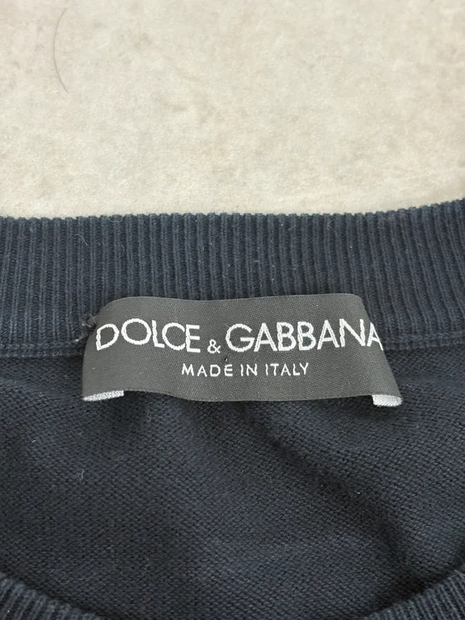FW2005 Dolce & Gabbana Black Minimalist Sweater - Image 8