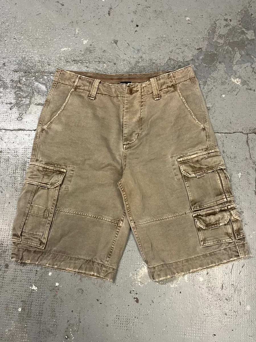 FW2006 Dolce & Gabbana Beige Multi Pockets Cargo Shorts