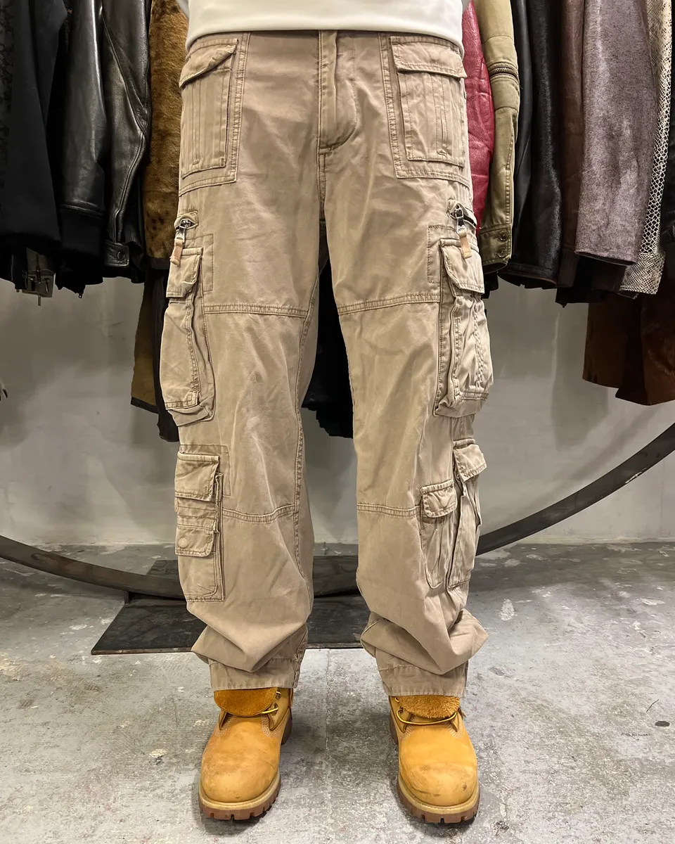 FW2006 Dolce & Gabbana Cargo Beige Army Pants - Image 2