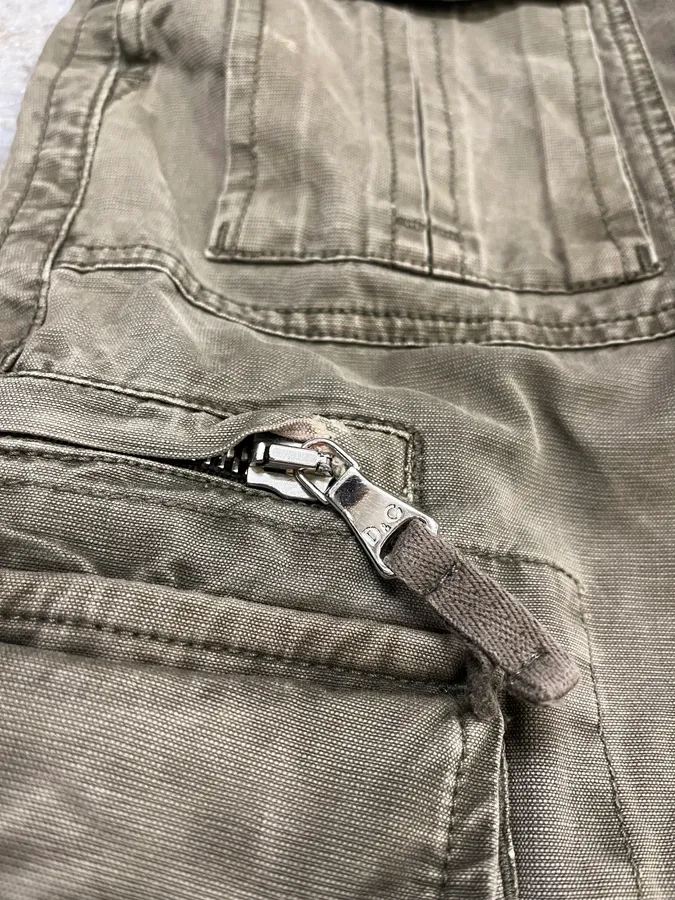 FW2006 Dolce & Gabbana Olive Multi Pockets Cargo Pants - Image 10