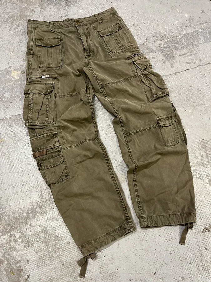 FW2006 Dolce & Gabbana Olive Multi Pockets Cargo Pants - Image 4