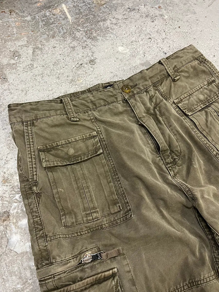 FW2006 Dolce & Gabbana Olive Multi Pockets Cargo Pants - Image 7