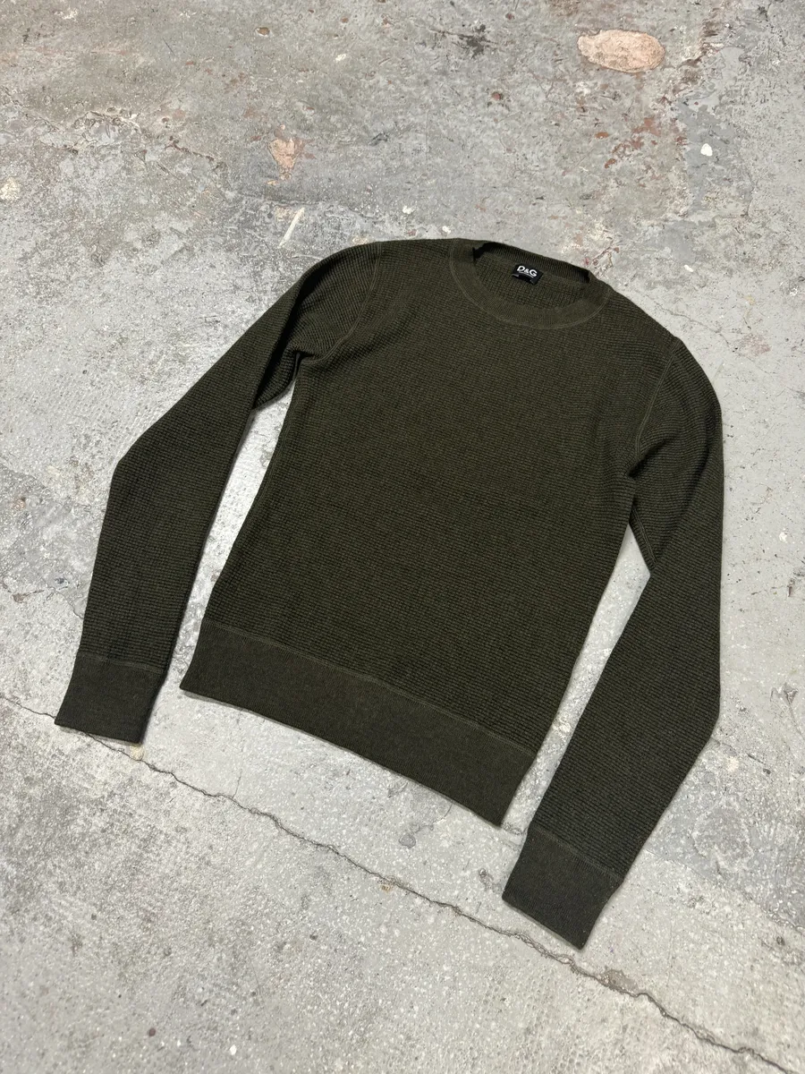 FW2006 Dolce & Gabbana Olive Premium Sweater - Image 6
