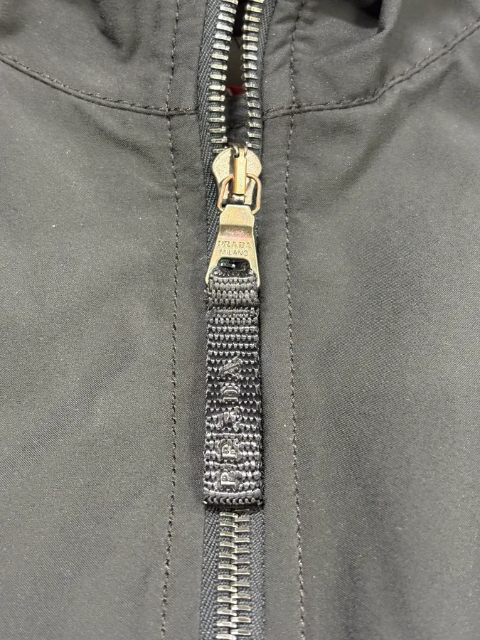 FW2006 Prada Linea Rossa Black Nylon Bomber Jacket - Image 7