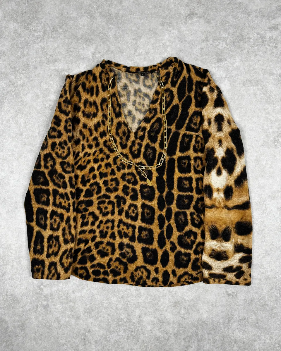 FW2006 Roberto Cavalli Leopard & Chain Top