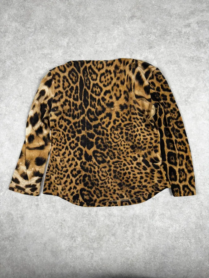 FW2006 Roberto Cavalli Leopard & Chain Top - Image 4