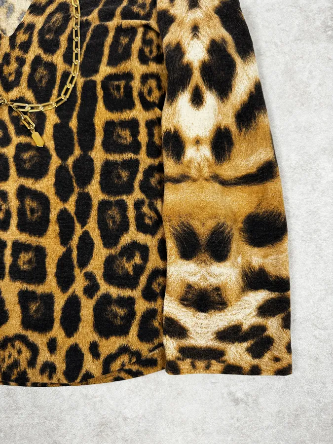 FW2006 Roberto Cavalli Leopard & Chain Top - Image 8
