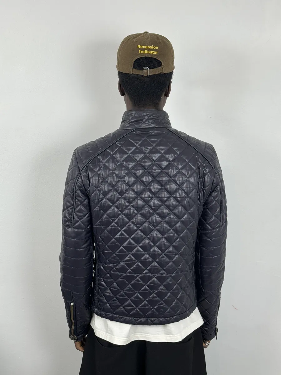 FW2007 Dolce & Gabbana Purple Quilted Leather Jacket - Image 3