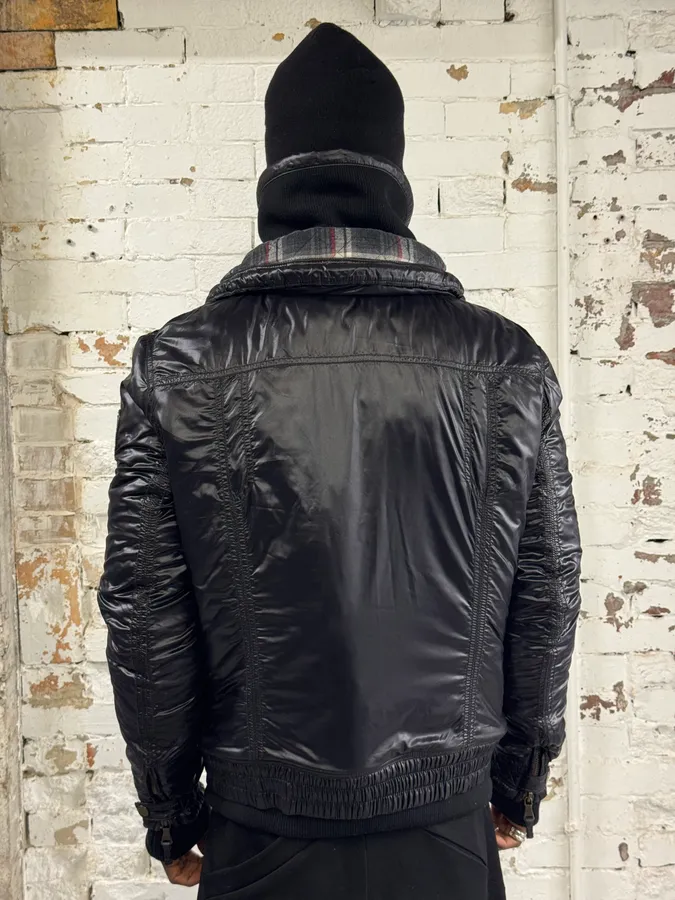 FW2008 Dolce & Gabbana Black Utility Cargo Puffer Jacket - Image 2