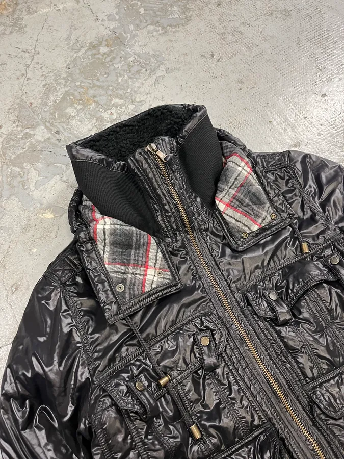 FW2008 Dolce & Gabbana Black Utility Cargo Puffer Jacket - Image 5