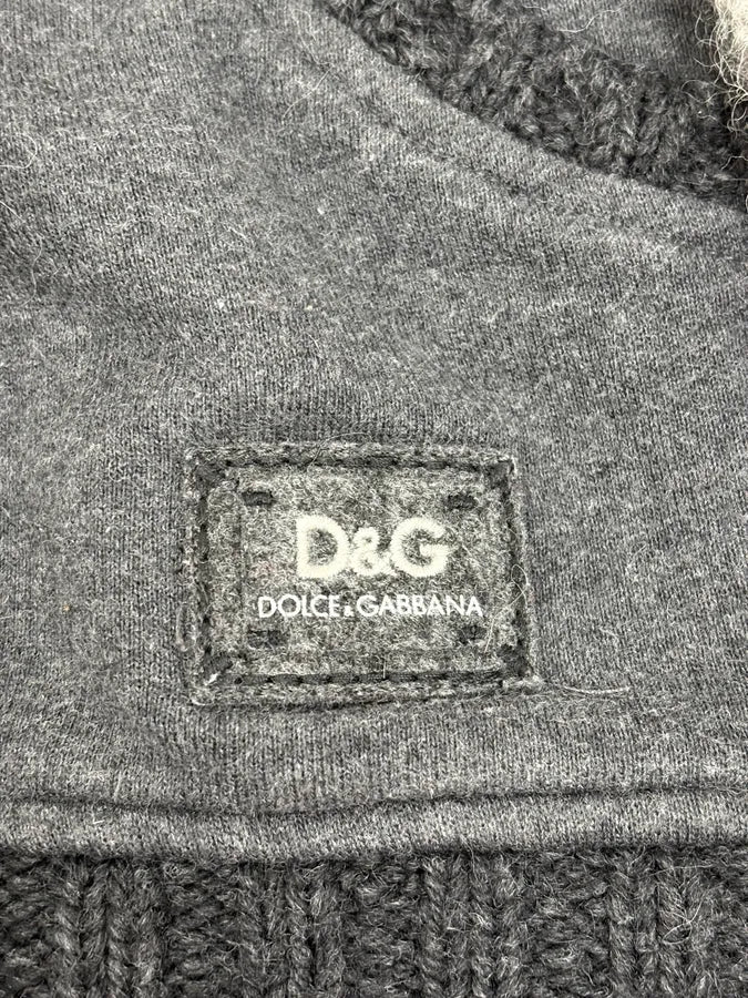 FW2008 Dolce & Gabbana Patchwork Wool Zip-Up Hoodie - Image 10